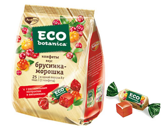 Диетпродукт Конфеты ECO-BOTANICA вкус брусники-морошки и витамины 200г