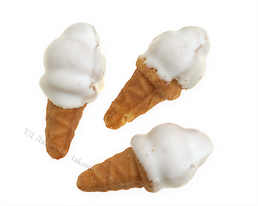 Печенье Бисквитное Мороженка в белой глазури Ванюшкины сладости