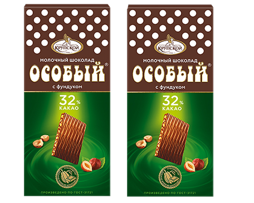 Шоколад Особый молочный с Фундуком 88г кф Крупской