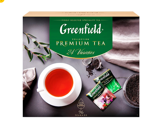 Чай Гринфилд Подарочный набор Набор превосходного чая 24 вида (вес 167.2)