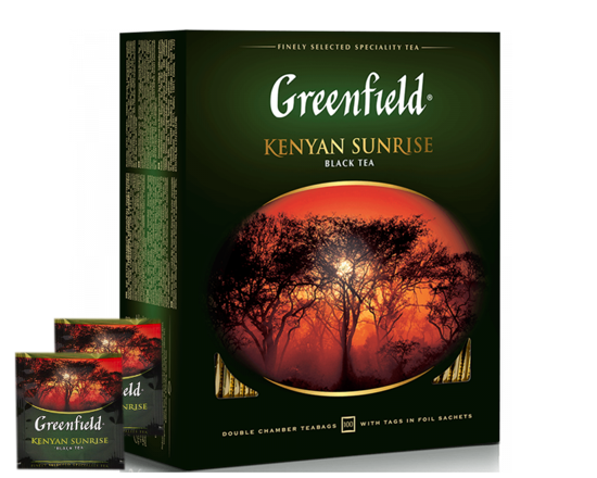 Чай Гринфилд черный Кениан Санрайз (Kenyan Sunrise) 100пак.  (0600)