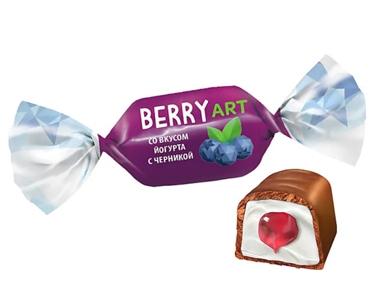 Конфеты BerryArt (БерриАрт) йогурт и черника  рвк551 1