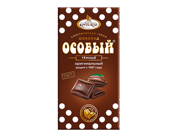 Шоколад Особый темный 50г (ф-ка Крупской)