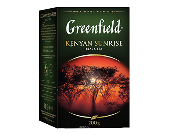 Чай Гринфилд черный Кениан Санрайз (Kenyan Sunrise) 200г листовой. 