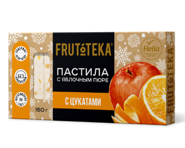 Пастила с цукатами FRUTOTEKA (Фрутотека) 160г Нева кф сл755