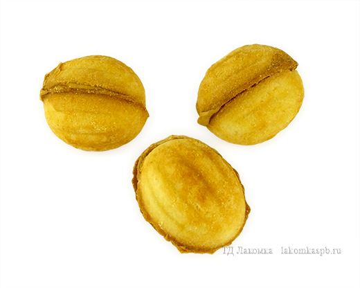 Печенье сдобное Орешки с начинкой Вареная сгущенка 3кг ГАЛ